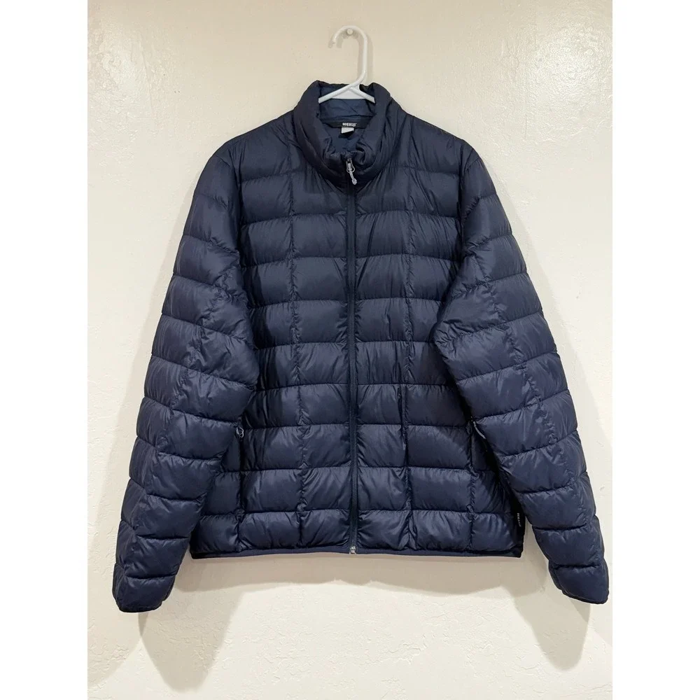 REI Co-op 650 Down Jacket 2.0 Mens Large Navy Blue Puffer Full Zip 154167 S23